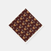 Zwei schöne Giraffen Serviette (Ecke)