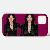 Zwei schöne Hackerfrauen mit Hologramm Case-Mate iPhone Hülle (Rückseite (Horizontal))