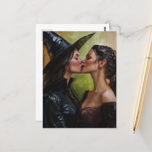 Zwei schöne Hexen Kiss Pride Serie Postkarte