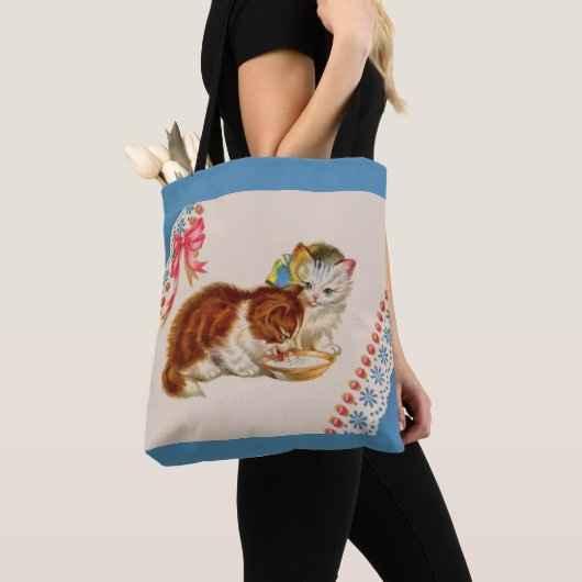 zwei schöne Kätzchen drucken Tasche (Von Nahem)