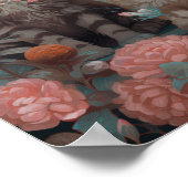 Zwei schöne Katzen Poster (Ecke)