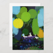 Zwei schöne Ladys in einem Boot Einladung (Vorne/Hinten)