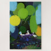 Zwei schöne Ladys in einem Boot Puzzle (Vertikal)