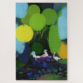 Zwei schöne Ladys in einem Boot Puzzle