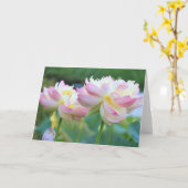 Zwei schöne Lotus-Blume Karte (Gelbe Blume)