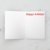 Zwei schöne ostindische Mädchen zu Weihnachten Dankeskarte (Innenseite)