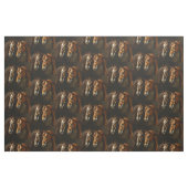 Zwei schöne Pferde kuddeln Stoff (Fat Quarter (45,7 x 55,9 cm))