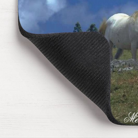 Zwei schöne Pferde Mousepad (Ecke)