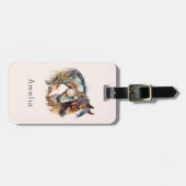 Zwei schöne Pferde Western Boho Gepäckanhänger (Vorderseite horizontal)