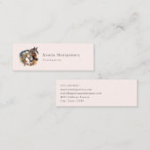 Zwei schöne Pferde Western Boho Mini Visitenkarte (Vorne/Hinten)