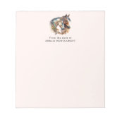 Zwei schöne Pferde Western Boho Notizblock (Vorderseite)