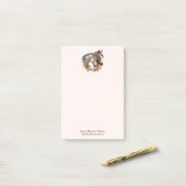 Zwei schöne Pferde Western Boho Post-it Klebezettel (Auf Schreibtisch)