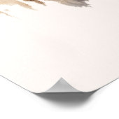 Zwei schöne Pferde Western Boho Poster (Ecke)