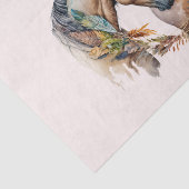Zwei schöne Pferde Western Boho Seidenpapier (Ausschnitt)