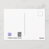 Zwei schöne rosa Tulpen Kust. BG DIY Postcard Postkarte (Rückseite)