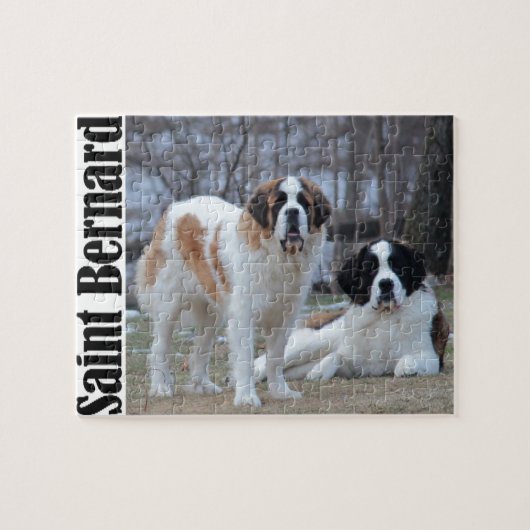 Zwei schöne Saint Bernard's Puzzle (Horizontal)