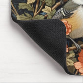 Zwei schöne schwarz gekappte Chickadees Mousepad (Ecke)