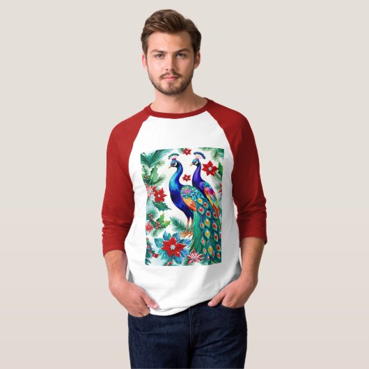 Zwei schöne Weihnachtsfriedhöfe mit Poinsettias T-Shirt (Vorne ganz)