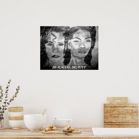 ZWEI SCHÖNHEIT-Plakat Poster (Küche)