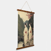 zwei Schönheiten an einer Bucht Wandteppich Mit Holzrahmen (Gewinkelt)