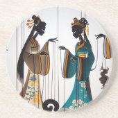 Zwei Schönheiten Getränkeuntersetzer (Vorne)