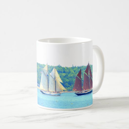 zwei Schooners, die Tasse segeln (VorderseiteRechts)