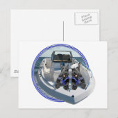 Zwei Schotten auf dem Schiff Postkarte (Vorne/Hinten)