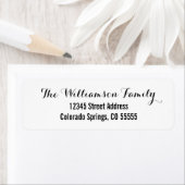 Zwei Schriftart - Rückgabeadresse (Insitu)