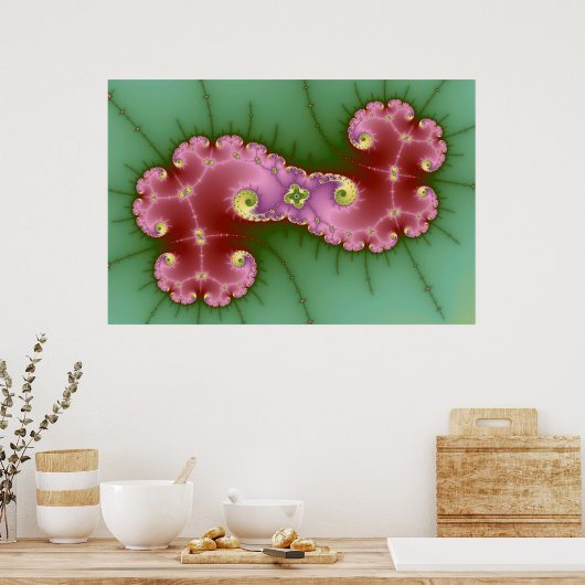 Zwei Schuhe - Fraktal Poster (Küche)