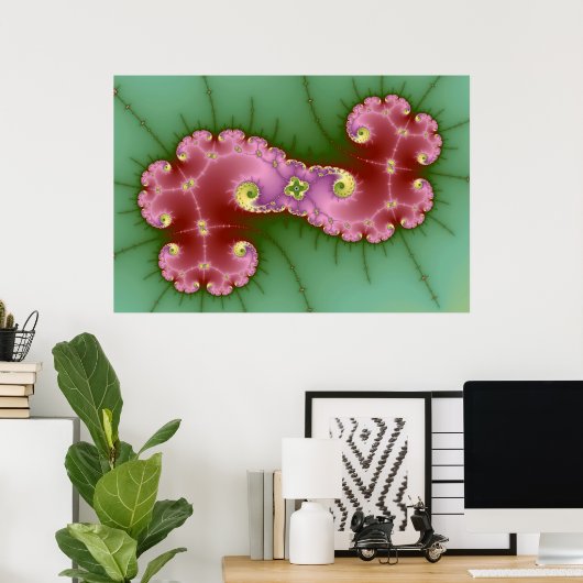 Zwei Schuhe - Fraktal Poster (Heimbüro)