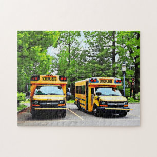 Zwei Schulbusse Puzzle