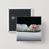 Zwei Schüsseln durch Daum, Nancy, Frankreich Button (Vorne & Hinten)