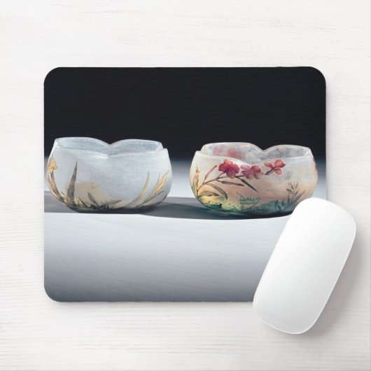 Zwei Schüsseln durch Daum, Nancy, Frankreich Mousepad (Mit Mouse)