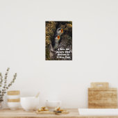 Zwei Schwalben der Babybaume Poster (Küche)