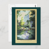 Zwei Schwäne im Central Park Lake Postkarte (Vorne/Hinten)