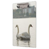 Zwei Schwäne Klemmbrett (Links)