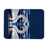 Zwei Schwäne Magnet (Horizontal)