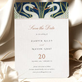 Zwei Schwäne Save the Date Hochzeitsfeiern Einladung