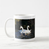 Zwei Schwäne und eine Ente Kaffeetasse (Links)