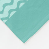 Zwei Schwäne und gewelltes Muster Fleecedecke (Ecke)