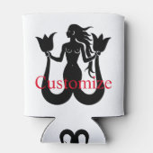 Zwei Schwanz Mermaid Silhouette Thunder_Cove Dosenkühler (Rückseite)