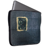 Zwei schwarz-braune Holzplatten Laptopschutzhülle (Vorne Rechts)