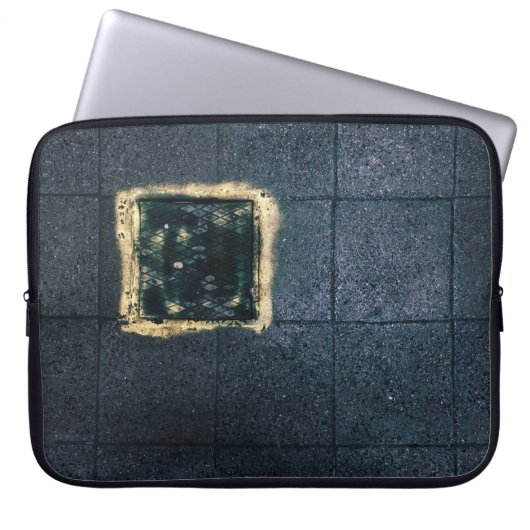 Zwei schwarz-braune Holzplatten Laptopschutzhülle (Vorderseite)