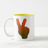 Zwei-Schwarz-Rot-Schwarz-Gelb Zweifarbige Tasse (Links)