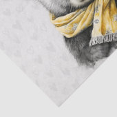 Zwei schwarze Bären Kinderzimmer Decoupage Seidenpapier (Detail)