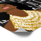 Zwei schwarze Frauen tragen goldene Stammesketten Poster (Ecke)