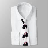 Zwei schwarze Hühner, Neck Tie Krawatte (Gebunden)