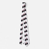 Zwei schwarze Hühner, Neck Tie Krawatte (Rückseite)