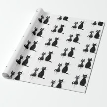 Zwei schwarze Katzen Design