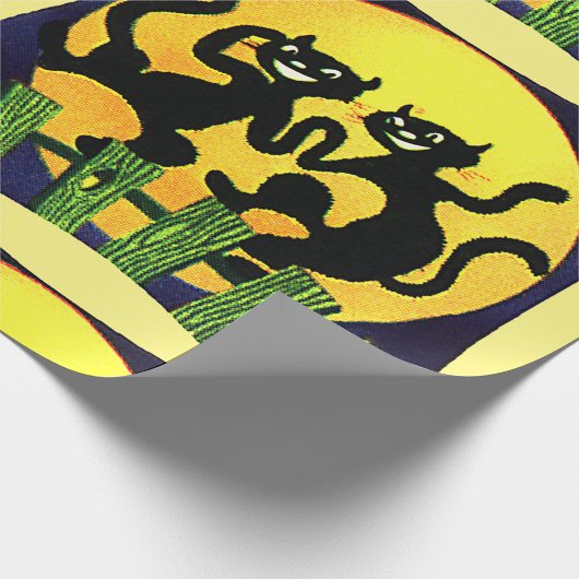 Zwei schwarze Katzen Geschenkpapier